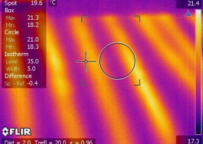 Thermal imaging locates underfloor heating Pipes Dublin Meath Kildare Westmeath Longford
