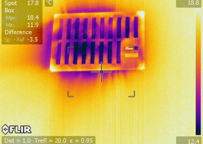 Air Tightness Testing & Thermal Image Meath drafts coming through room vent from outside