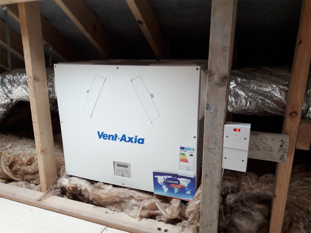 Ventaxia unit in attic