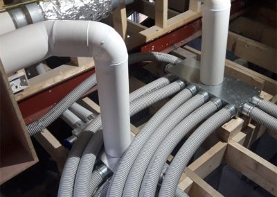 Vent axia Westmeath Heat recovery Ventilation Ducting in manifold