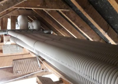 Vent axia Westmeath Heat recovery Ventilation Ducting in manifold