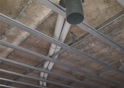 Vent axia Kildare Heat recovery Ventilation Metal ceiling fitted after install of ducts