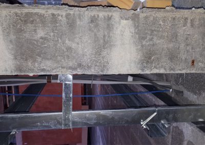 Vent axia westmeath Heat recovery Ventilation metal ceiling fixed to concrete slab