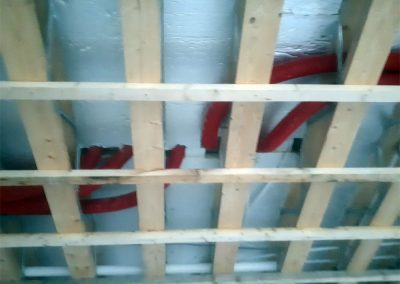 Vent axia Dublin Heat recovery Ventilation Duct runs through Easi-joists