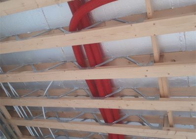 Vent axia westmeath Heat recovery Ventilation Duct runs through Easi-joists