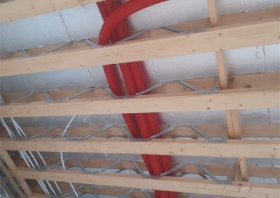 Vent axia westmeath Heat recovery Ventilation Duct runs through Easi-joists