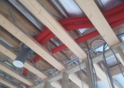 Vent axia Meath Heat recovery Ventilation Duct runs through Easi-joists