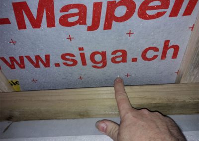 Air Tightness Testing & Thermal Imaging Longford SOLUTION - Service hole in airtight membrane Implement air tightness quality control measures
