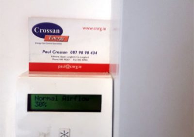 Vent axia Dublin Heat recovery Ventilation Wired Remote Controller located in Hot press - service's room.
